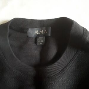 Alala Black Crewneck Cropped Sweatshirt
